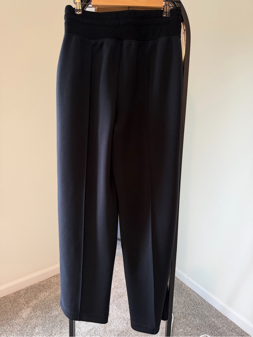 SPANX Black Wide-Leg Ponte Pants
